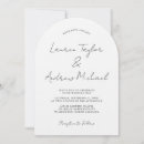 Search for modern romantic wedding invitations Black and white