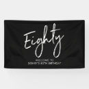 Search for 80th birthday banners Welcome