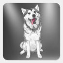 Search for husky dog stickers White