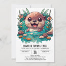 Search for otter birthday invitations Watercolor