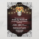Search for sunflower mason jar bridal shower invitations Wood