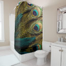Search for peacock feather shower curtains Gold