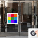 Search for square window decals Red