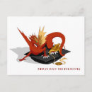 Search for cartoon dragon postcards Red