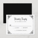Search for gothic rsvp invitations Classic