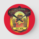 Search for acorn clocks Illustration