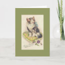Search for vintage cat new years cards Good year