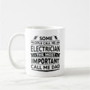 Search for electrician dad mugs Electricity