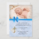 Search for blue damask christening invitations Baptism