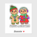 Search for merry men stickers Gingerbread man