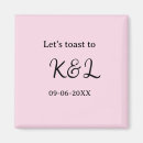 Search for engagement party magnets Let's toast to engagement