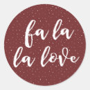Search for fa la la la la invitations Red