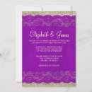 Search for burlap and purple wedding invitations Lace