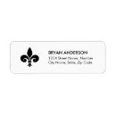 Search for fleur de lys return address labels France