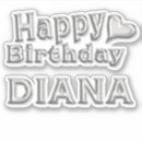 Search for diana stickers Birthday