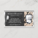 Search for food industry business cards Chef