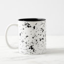 Search for splatter mugs Black and white