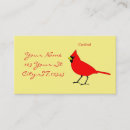 Search for cardinal bird business cards Nature