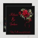 Search for red ribbon wedding invitations Floral