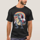 Search for unicorn riding dinosaur tshirts Rainbow