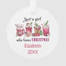 Search for hot chocolate christmas tree decorations Red