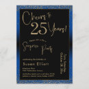 Search for 25th surprise birthday invitations Cheers to 25 years