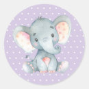 Search for purple elephant baby shower It's a girl