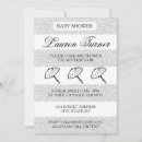 Search for white stripe baby invitations For her