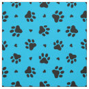 Search for blue dog paw print fabric Cute