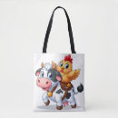 Search for cow and chicken tote bags Rooster