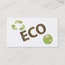 Search for environment business cards Green