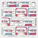 Search for retro cassette stickers Music