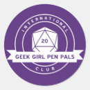 Search for geek girl stickers Nerd
