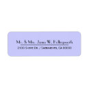 Search for light purple return address labels Chic