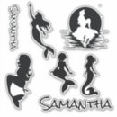 Search for black mermaid stickers For her