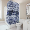 Search for silver and blue shower curtains Floral