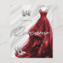 Search for quinceanera red silver Tiara