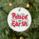 Search for earth christmas tree decorations Peace on earth