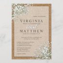 Search for burlap wedding invitations Garden