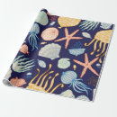 Search for jellyfish wrapping paper Aquatic