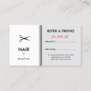 Search for hairdresser referral cards Beauty salon