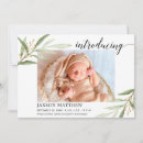 Search for summer birth announcement cards Botanical