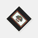 Search for funny christmas cocktail napkins Black