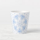 Search for blue winter snowflake mugs White