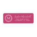 Search for classic monogram return address labels White