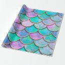 Search for fish scale wrapping paper Teal