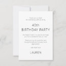 Search for 40th birthday thank you cards Elegant