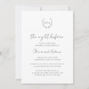 Search for wreath rehearsal dinner invitations Elegant