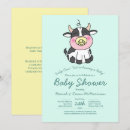 Search for cute cow baby shower invitations Farm