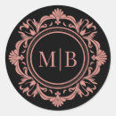 Search for black and gold floral stickers Simple